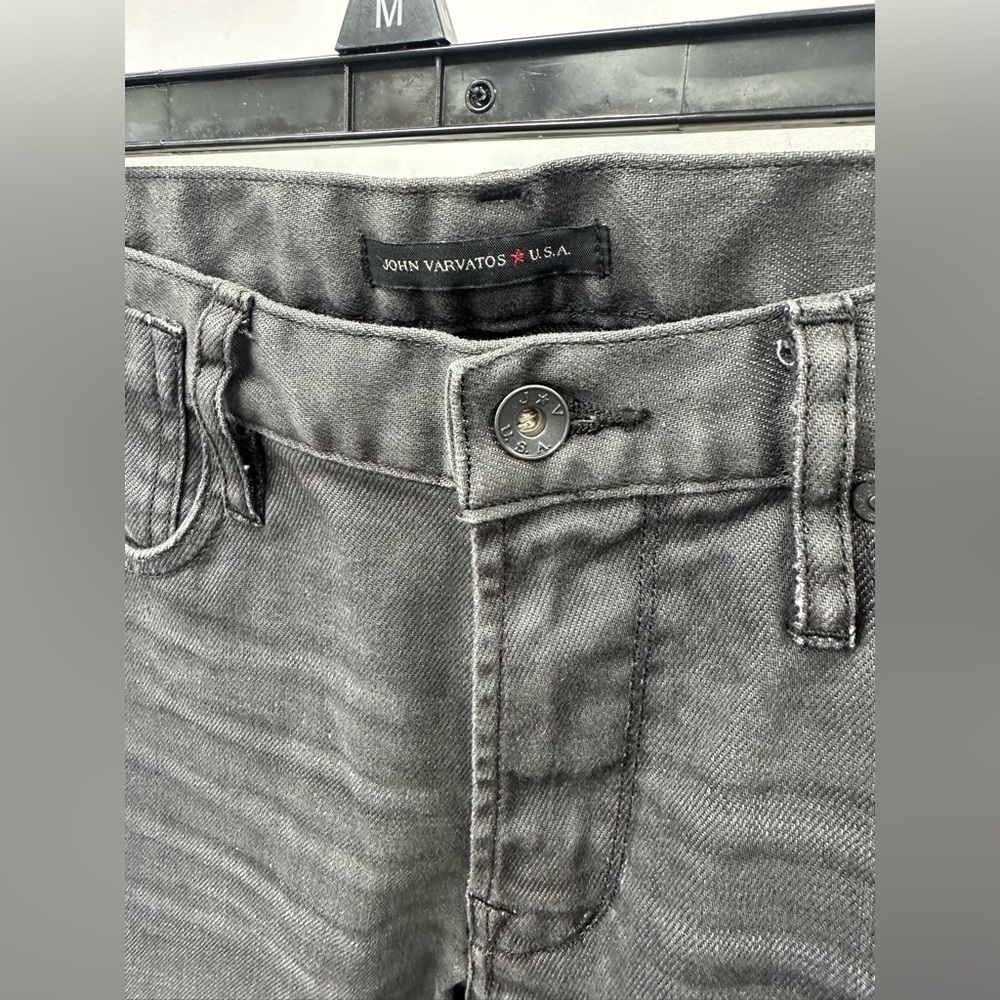 John Varvatos Bowery Slim straight charcoal jeans size 30 - Picture 4 of 11